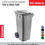 ÇÖP KONTEYNERİ 120 LT EKO GRİ(6506)