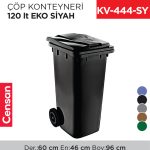 ÇÖP KONTEYNERİ 120 LT EKO SİYAH(6506)