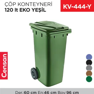 ÇÖP KONTEYNERİ 120 LT EKO YEŞİL (6506)