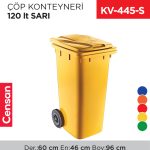 ÇÖP KONTEYNERİ 120 LT SARI (6505)