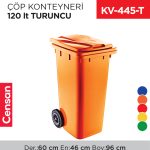 ÇÖP KONTEYNERİ 120 LT TURUNCU (6505)