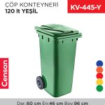 ÇÖP KONTEYNERİ 120 LT YEŞİL (6505)