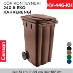 ÇÖP KONTEYNERİ 240 LT EKO KAHVERENGİ (6511)