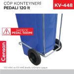 ÇÖP KONTEYNERİ PEDALI 120 LT
