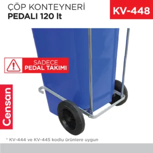 ÇÖP KONTEYNERİ PEDALI 120 LT