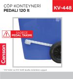 ÇÖP KONTEYNERİ PEDALI 120 LT