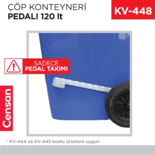 ÇÖP KONTEYNERİ PEDALI 120 LT