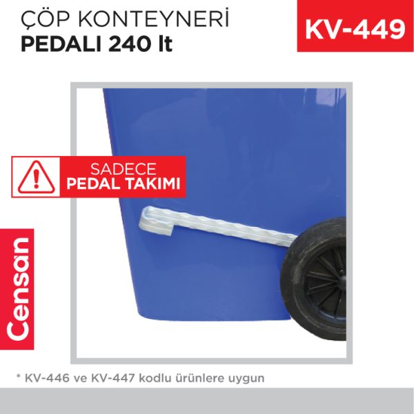ÇÖP KONTEYNERİ PEDALI 240 LT