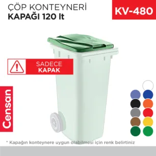ÇÖP KONTEYNERİ KAPAĞI 120 LT