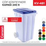 ÇÖP KONTEYNERİ KAPAĞI 240 LT