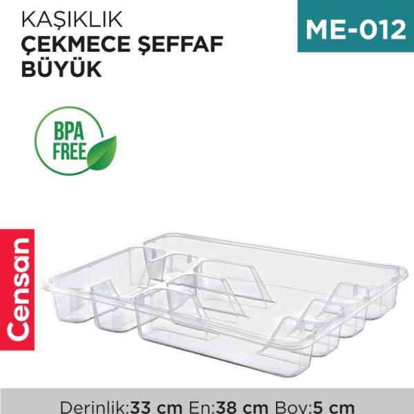 KAŞIKLIK ÇEKMECE BÜYÜK ŞEFFAF (E-202)