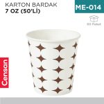 KARTON BARDAK 7 OZ (50 Lİ)