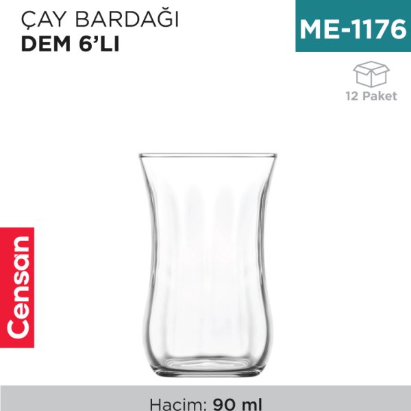 ÇAY BARDAĞI 6LI DEM LAV (30011)