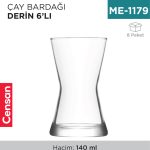 ÇAY BARDAĞI 6LI DERİN LAV (DRN312)