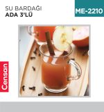 MEŞRUBAT BARDAĞI 3LÜ ADA 250 CC LAV (ADA415A)