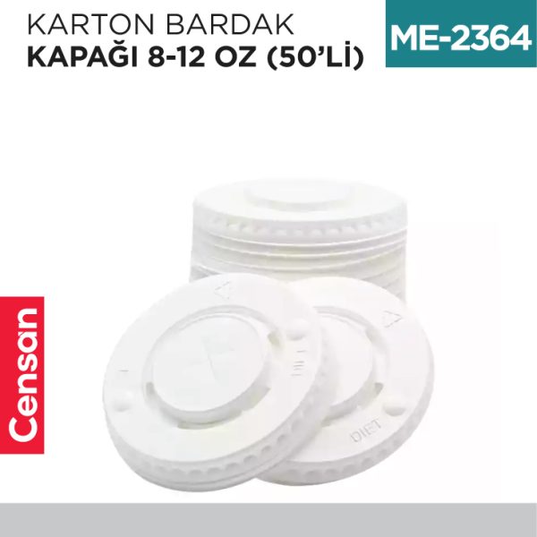 KARTON BARDAK 8 OZ KAPAĞI 100 LÜ