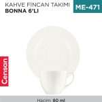 KAHVE FİNCANI TAKIM BONNA 6LI
