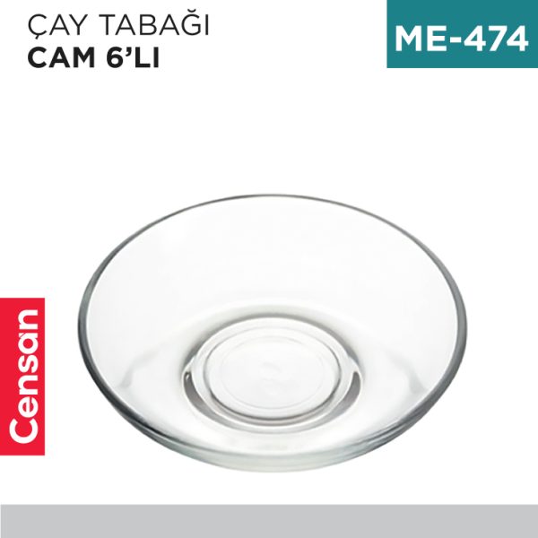 ÇAY TABAĞI 6LI KLASİK LAV (20020)