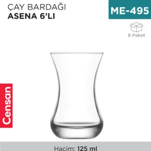 ÇAY BARDAĞI 6LI ASENA LAV (ASN314)