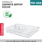 KAŞIKLIK ÇEKMECE KÜÇÜK ŞEFFAF (E-200)