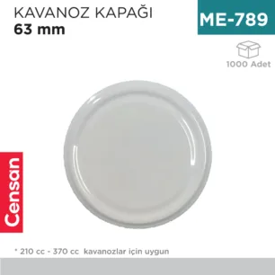 CAM KAVANOZ KAPAĞI 63 MM (370)