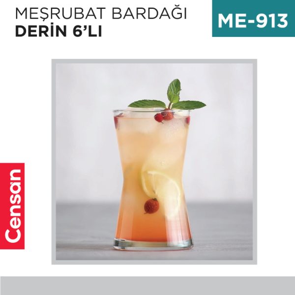 MEŞRUBAT BARDAĞI 6LI DERİN 345 CC LAV (DRN372)