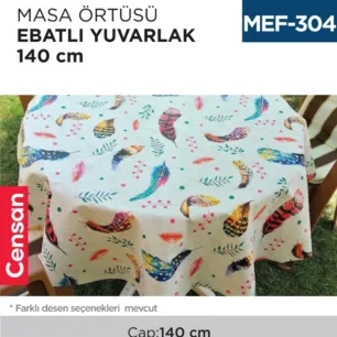 MASA ÖRTÜSÜ EBATLI 140 CM (YUVARLAK)