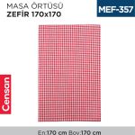 MASA ÖRTÜSÜ ZEFİR 170*170