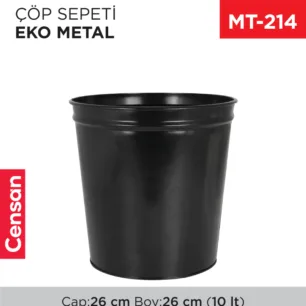 ÇÖP SEPETİ DÜZ METAL (HMK)(ARI)