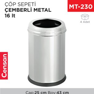 ÇÖP SEPETİ ÇEMBERLİ METAL 16 LT (3305)(415)