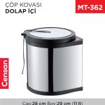 DOLAP İÇİ ÇÖP KOVASI 11 LT (1011)