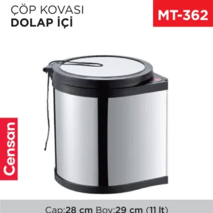 DOLAP İÇİ ÇÖP KOVASI 11 LT (1011)