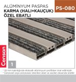 ALÜMİNYUM PASPAS KARMA (HALI+KAUÇUK)