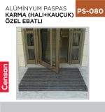 ALÜMİNYUM PASPAS KARMA (HALI+KAUÇUK)