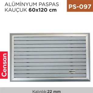 ALÜMİNYUM PASPAS KAUÇUK 60 CM*120 CM