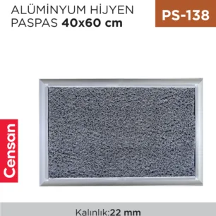 ALÜMİNYUM HİJYEN PASPAS 40 CM*60 CM