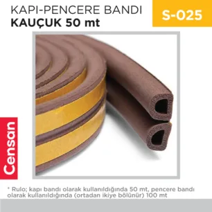 KAPI-PENCERE BANDI KAUÇUK ACORD (2*50=100 MT)