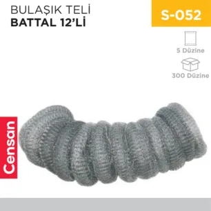 BULAŞIK TELİ BATTAL 12Lİ