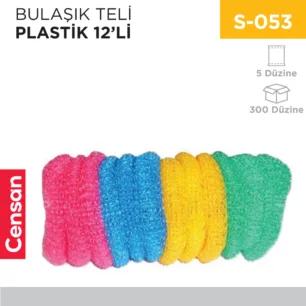 BULAŞIK TELİ PLASTİK 12Lİ