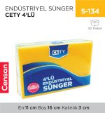 ENDÜSTRİYEL SÜNGER CETY 4LÜ
