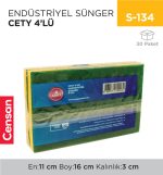 ENDÜSTRİYEL SÜNGER CETY 4LÜ