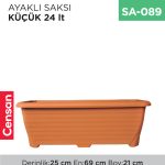 AYAKLI SAKSI KÜÇÜK 24 LT (TABAKSIZ) (KRS-522)