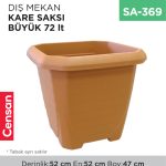 DIŞ MEKAN KARE SAKSI BÜYÜK 72 LT (319)