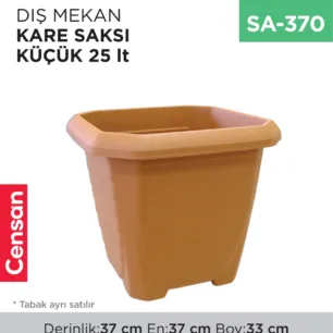DIŞ MEKAN KARE SAKSI KÜÇÜK 25 LT (317)