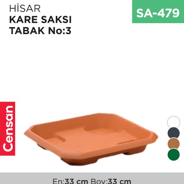 HİSAR KARE SAKSI TABAK NO:3 (HKT3)