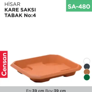 HİSAR KARE SAKSI TABAK NO:4 (HKT4)