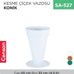 KESME ÇİÇEK VAZOSU KONİK NO:1 (4.5 LT)
