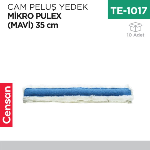 CAM PELUŞ YEDEK MİKRO PULEX (MAVİ) 35 CM (P095)