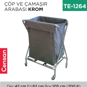 ÇÖP VE ÇAMAŞIR ARABASI KROM (264)