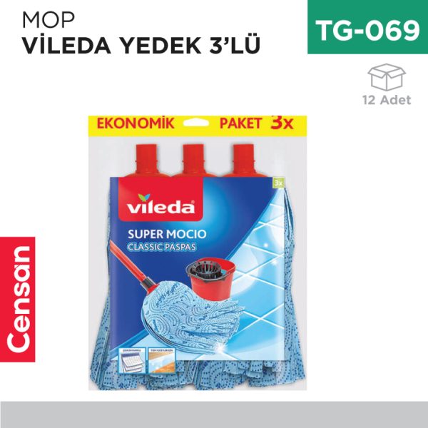 MOP VİLEDA YEDEK 3LÜ (2+1)